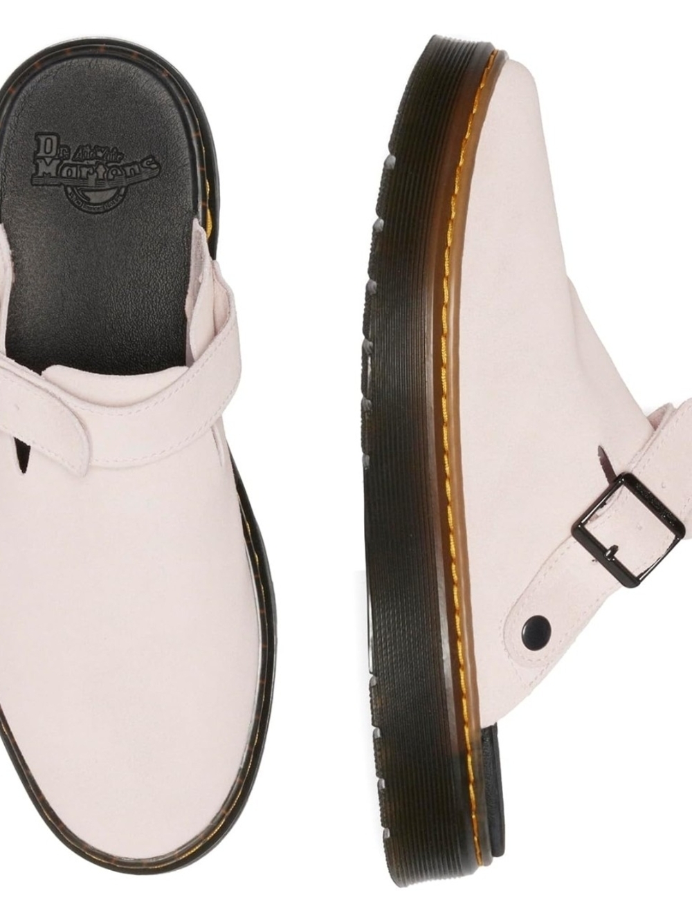 Dr. Martens Unisex Pale Pink Vegan Strap Shoe NWT